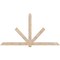 Ekena Millwork Kennewick Smooth Timber Gable Bracket, Douglas Fir, 108"W x 58"H x 1 1/2"D x 5 1/2"F, 13/12 Pitch GBW108X58X0206KEN00SDF - alternate 1